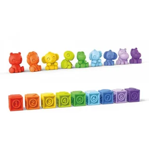 Coffret Cube et animaux (18 pièces) pas cher