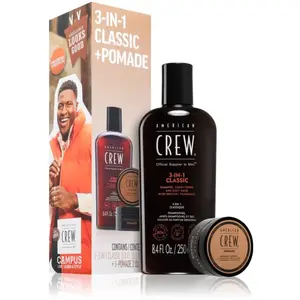 American Crew Styling Winter Duo Classic Shampoo & Classic Pomade Set Haarverzorgingsset pas cher