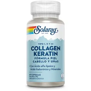Solaray Collagène Kératine 60 Caps pas cher