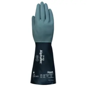 Ansell, Gants de protection, Gants chimiques AlphaTec 53-001 taille 10 gris/noir EN 388, EN 374, EN 407 EPI catégorie III (10) pas cher