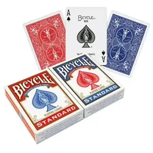 US Playing Card Co. Bicycle - Index standard Rider Black Bicycle, lot de 2 pas cher
