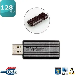 Verbatim Clé USB Store'n'Go PinStripe 128Go pas cher