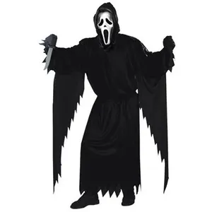 FUNWORLD 5-Delig Tuniek/Strikceintuur/Handschoenen/Bloedend Ghost Face-Masker/hartvormige handpomp met 59,14 ml nepbloed Ghost Face Child Costume Official Licence Halloween Kostuum Kinderen Verkleedkleren Kinderen - 14-16 Years