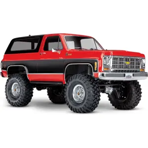 Traxxas TRX-4 79 Chevy Blazer rouge/noir 1/10 Crawler RTR Brushed, Cli... pas cher