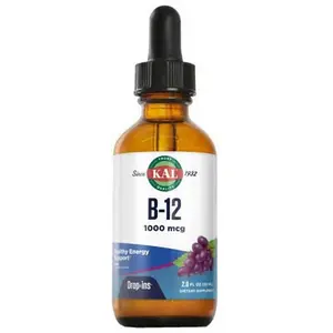 Kal Soutien énergétique Sain Vegetarian B-12 1000mcg 59ml pas cher