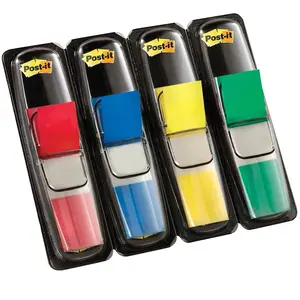 Post-it® Index Small - Standaard Dispenser - Rood, Blauw, Geel, Groen pas cher
