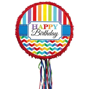 Amscan Pull Pinata Birthday Brights pas cher