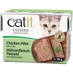 Catit Cuisine Paté 12 x 95 g pour chat - poulet, foie pas cher