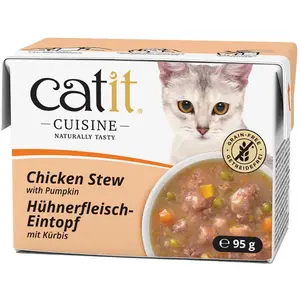 Ragoût pour chats Catit Cousine, Poulet à la citrouille-95g pas cher