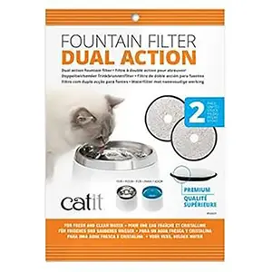 Catit Stainless Steel Drinkfontein - 2 extra filters pas cher