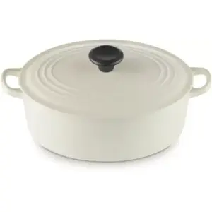 Cocotte LE CREUSET 27 cm - Crème pas cher