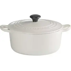 Cocotte LE CREUSET 26cm Crème pas cher