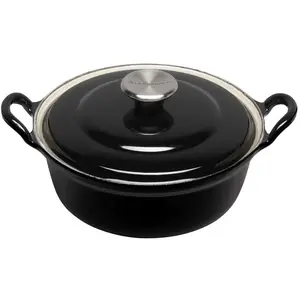 Le Creuset Faitout Cocotte 28 cm Noir Ébène pas cher
