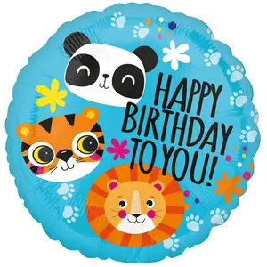 Folieballon Safari Happy Birthday