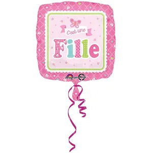 Amscan BALLON ALU FILLE pas cher