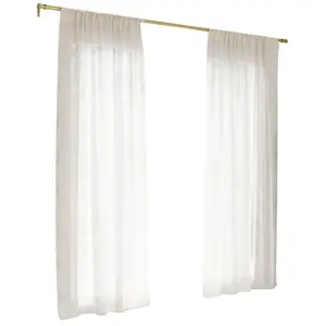 Umbra Sheera Lot de deux Rideaux, 132X241 cm, Blanc, Polyester
