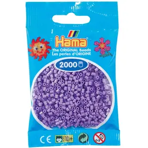 JBM Hama mini perler 2000stk pastel lilla pas cher