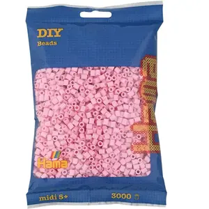 Hama strijkkralen pastel roze - creatieve speelgoedset 3000 stuks.