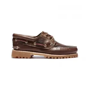 Chaussures bateau homme Timberland Trad hs 3 eye lug en cuir marron fo... pas cher