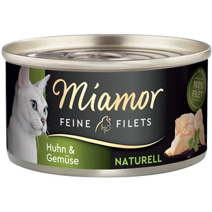 Miamor Filets Fins Naturels 6 x 80 g pour chat - poulet, légumes pas cher