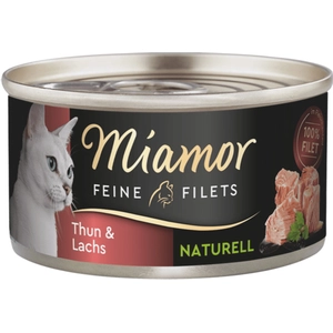 Miamor Filets Fins Naturels 6 x 80 g pour chat - thon, saumon pas cher