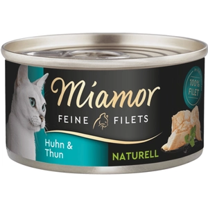 Miamor Filets Fins Naturels 6 x 80 g pour chat - poulet, thon pas cher