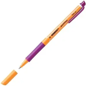 Stylo Roller Stabilo pointVisco - roller à encre gel pointe 0,5mm lilas pas cher