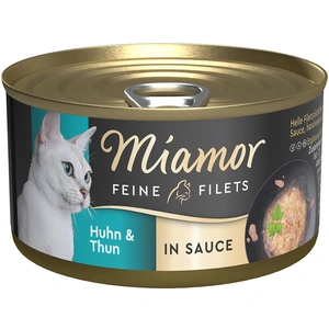 Miamor Filets fins en sauce 24 x 85 g pour chat - poulet, thon pas cher