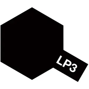 Tamiya Hobbyverf Olieverf - LP-3 Black - Matt - Lacquer Paint - Verf potje - 10 ml