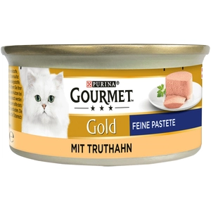 Purina 12x85g Les Mousselines Gourmet Gold dinde - Pâtée pour chat pas cher