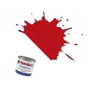 Humbrol Emailleverf Mat - 14 ml - No. 60 Scarlet pas cher
