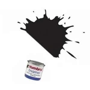 Humbrol Emailleverf Glans - 14 ml - No. 21 Black pas cher