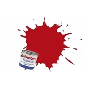 Humbrol Emailleverf Mat - 14 ml - No.153 Insignia Red