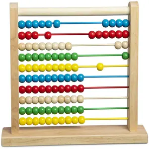 Jouet en bois - MELISSA & DOUG - Abaque - Aptitudes mathématiques - Motifs - Couleurs pas cher