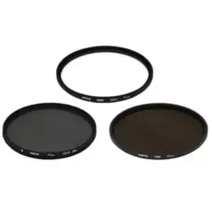 HOYA jeu de filtres DFK77II (UV,PLC,ND) 77 mm pas cher