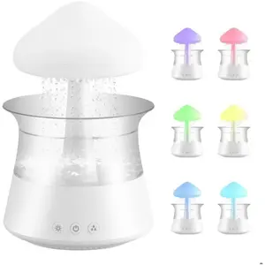 TTLIFE 3 en 1 Humidificateur Nuage de Pluie, Diffuseur d'huiles Essentielles d'aromathérapie, 7 Couleurs Changeantes Lumières 3 Modes pas cher