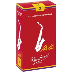 Comparateur de prix : Vandoren SR2635R Java 10 Anches pour Saxophone Alto 3,5 Rouge