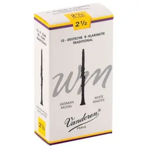 Vandoren CR1625T - Anches clarinette Sib White Master Traditional force 2,5 pas cher