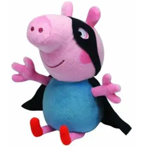 Peppa Pig Ty - Beanie Buddies - Peppa Pig - George Le Super-Héros - Peluche Douce 25 Cm pas cher