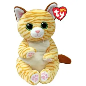 Animal en peluche Ty Beaniee Bellies Medium Mango le chat 30 cm pas cher