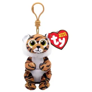 Porte-clés en peluche TY Beaniee Bellies Clip Clawdia Le Tigre pas cher