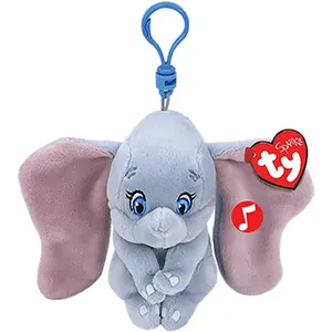 Animal en peluche TY Peluche porte-clé Dumbo 10 cm pas cher