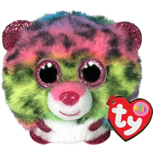 Peluche Puffies Dotty le léopard 9 cm - TY - Jaune - Mixte - Enfant pas cher