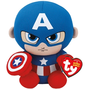TY Beanie Babies Marvel Captain America Soft 15 cm