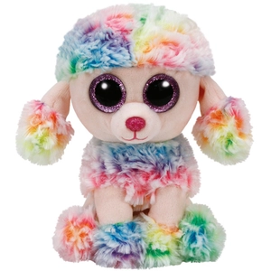 TY Juratoys Beanie Boo's Beanie Boo's - Peluche Rainbow Le Caniche 15 Cm pas cher