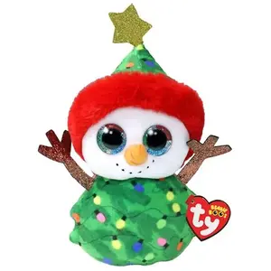 Comparateur de prix : Peluche interactive TY Beanie Boo's Small Garland le bonhomme de neige