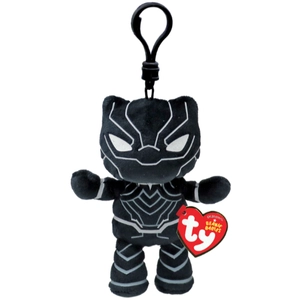 Peluche Ty Marvel Beaniee Babies Soft Porte-clés Black Panther pas cher