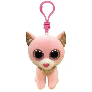 Porte-clés en peluche Ty Beaniee Boo's Clip Fiona le Chat pas cher