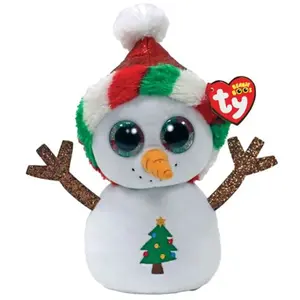 Peluche Ty Beanie Boo’s Misty le bonhomme de neige 15 cm pas cher