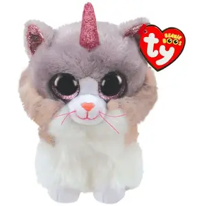 TY - Beanie Boo's - Peluche Asher le Chat - 15 cm - TY36306 pas cher
